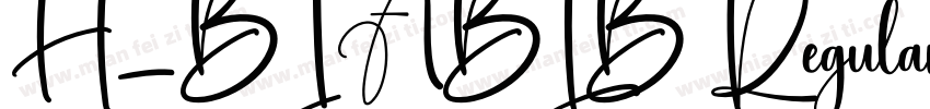 H_BIABLB Regular字体转换